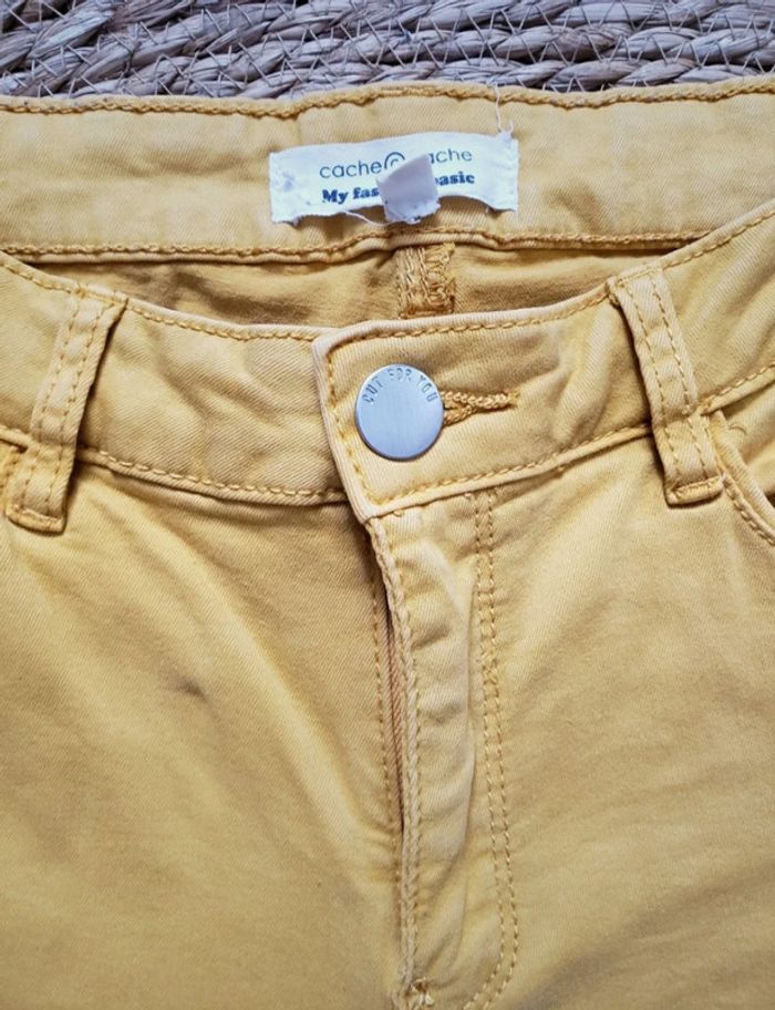 Jeans moutarde 40 - photo numéro 3