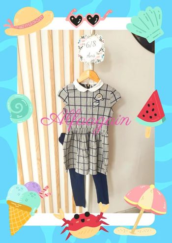 Ensemble robe legging creeks tao 6/8ans