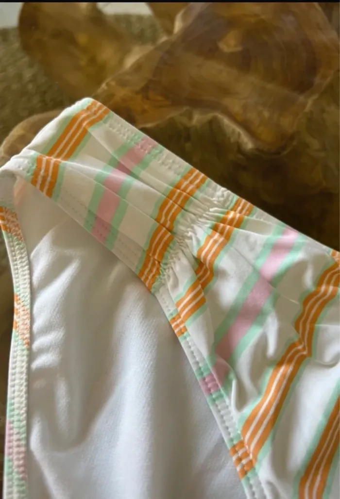 Bas de maillot de bain Roxy rayure blanc - photo numéro 5