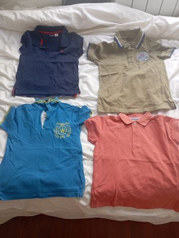 Lot 4 polos manches courtes marques diverses 6 ans 7€