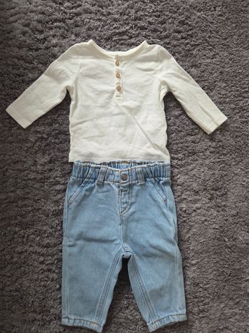 Ensemble Tee-shirt manches longues + jean