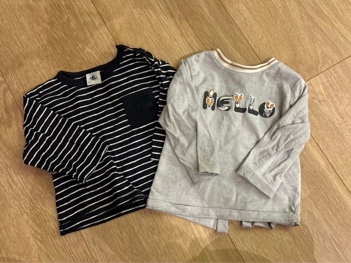 Lot tee shirt manches longues