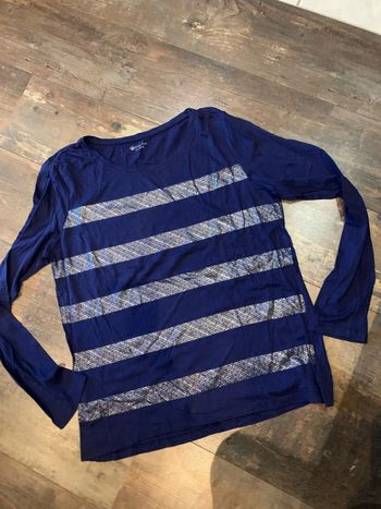 Tee shirt manches longues rayé