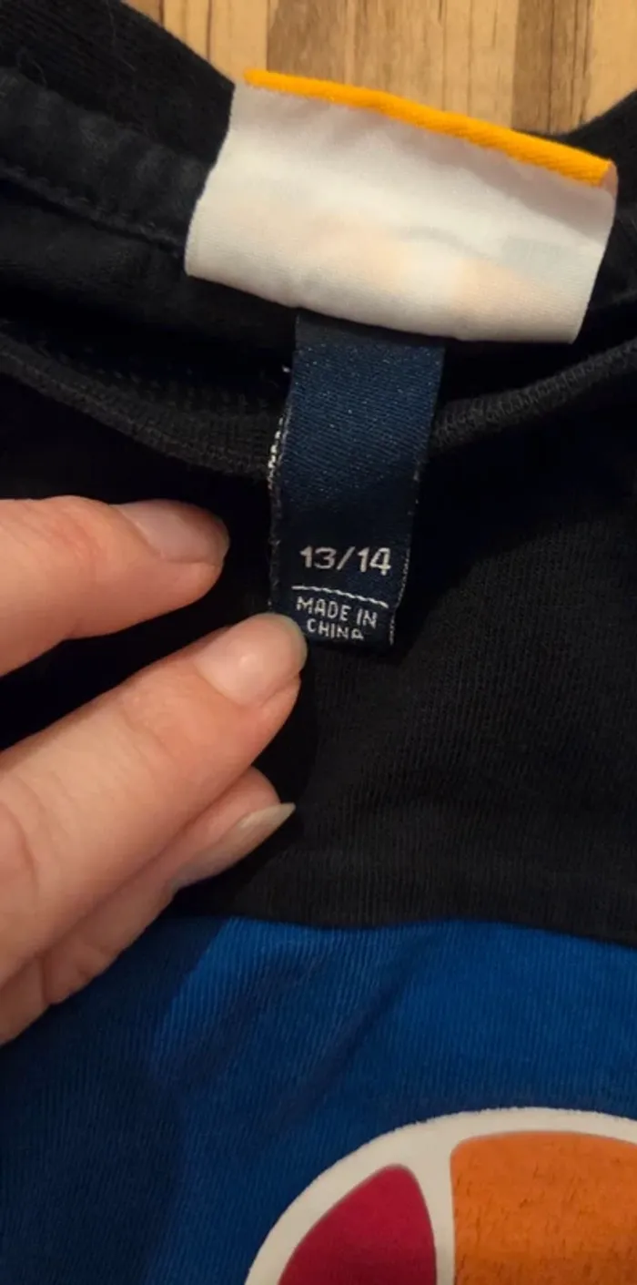 T-shirt Ellesse colorblock – Bleu/Noir – 13/14 ans - photo numéro 8