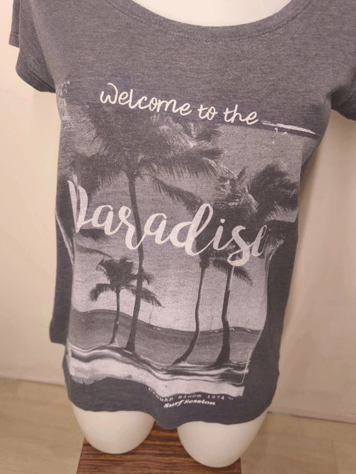 T-shirt Creeks Femme Taille M Gris - photo numéro 5