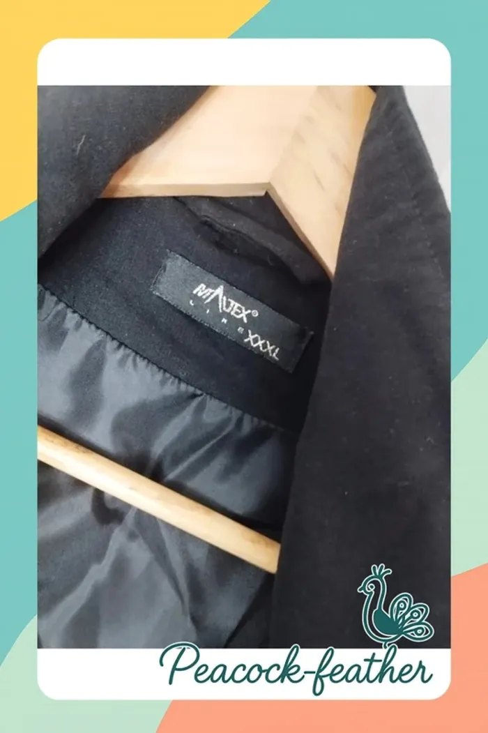 Manteau noir femme xxxl - photo numéro 9