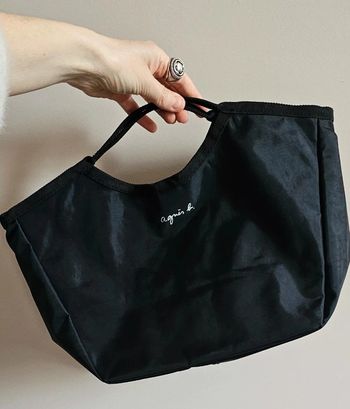 Sac Vintage Agnès.B noir cabas
