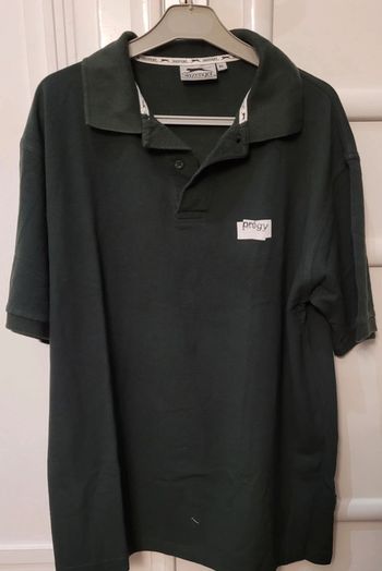 Polo manches courtes - Vert foncé - Vintage