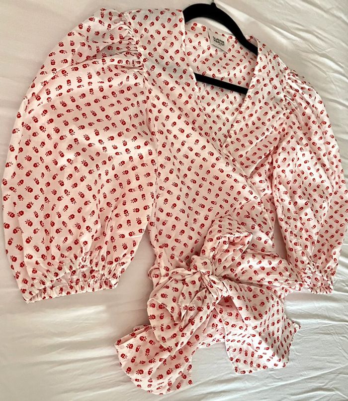 Blouse Bambino Claudie Pierlot imprimée fleurs Taille 36 - photo numéro 8