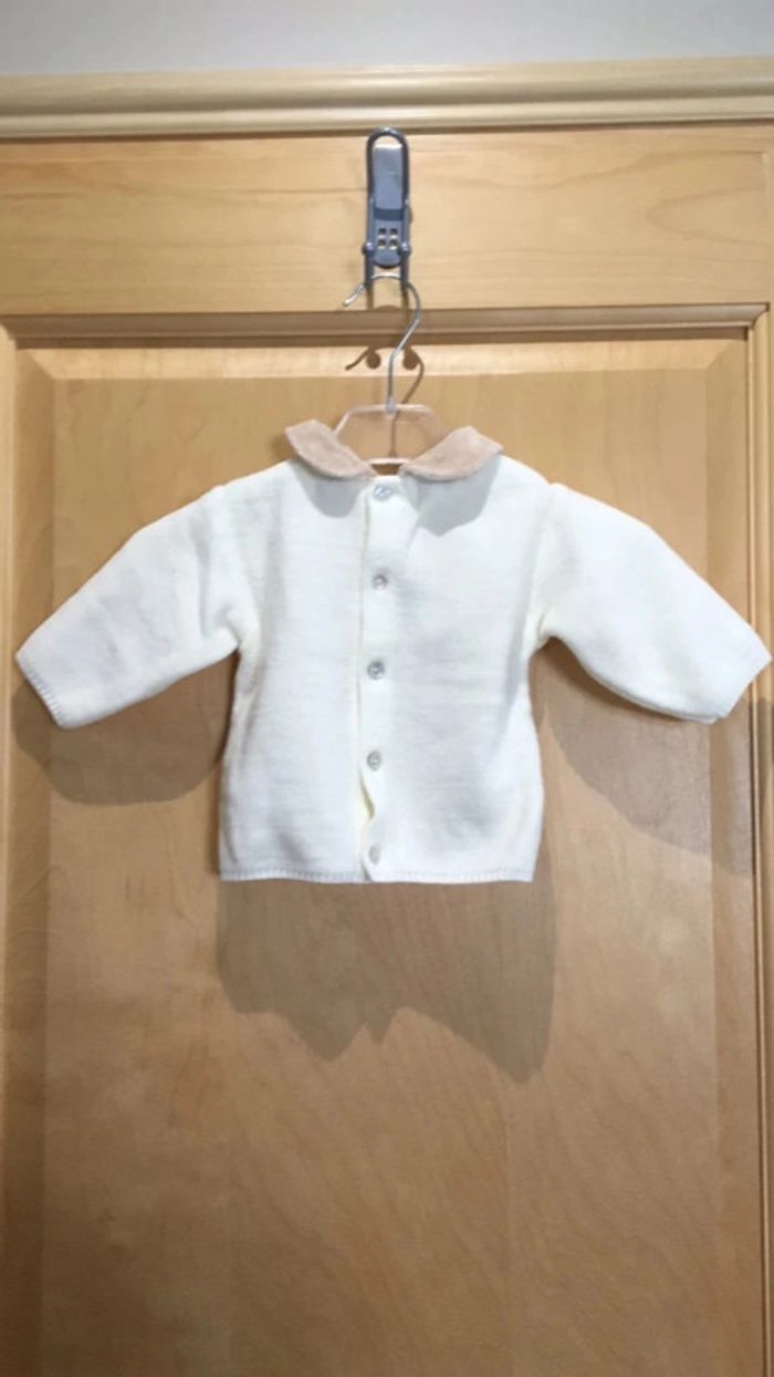 Veste garçon crème kiabi 3 mois - photo numéro 3