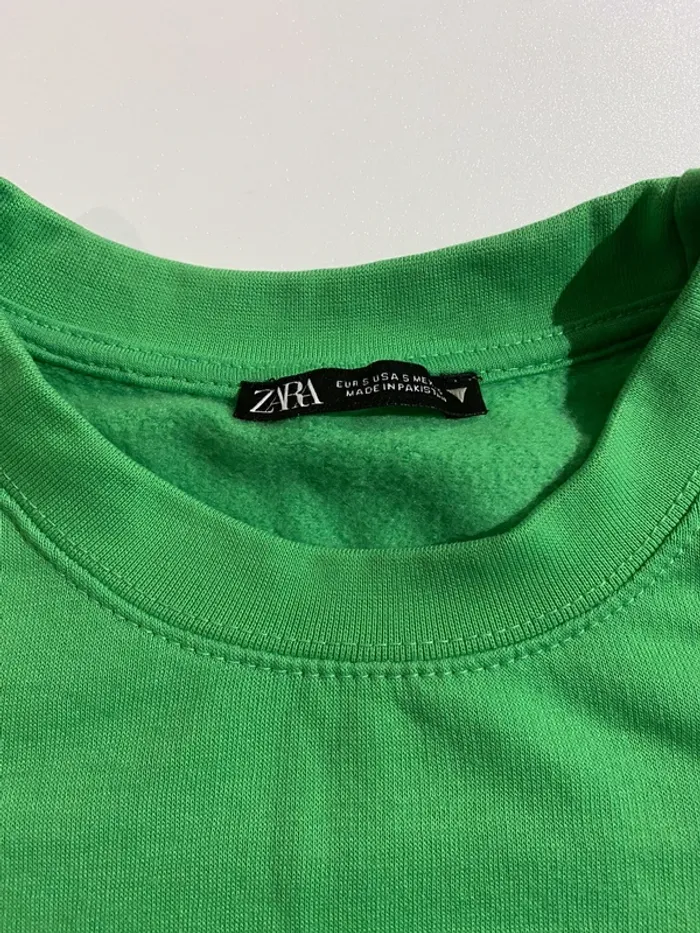 Sweat vert Zara - photo numéro 4