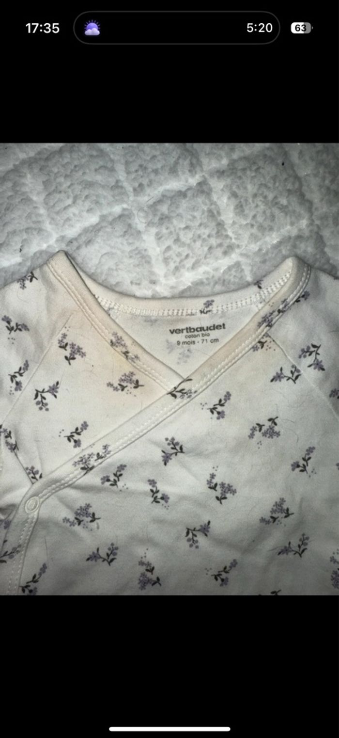 Lot 5 body manches courtes VERTBAUDET - photo numéro 10