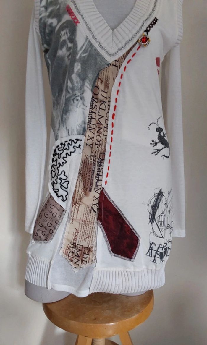 Ensemble débardeur et pull fin en voile Remake T Unique idéal du 36 au 40 - photo numéro 6