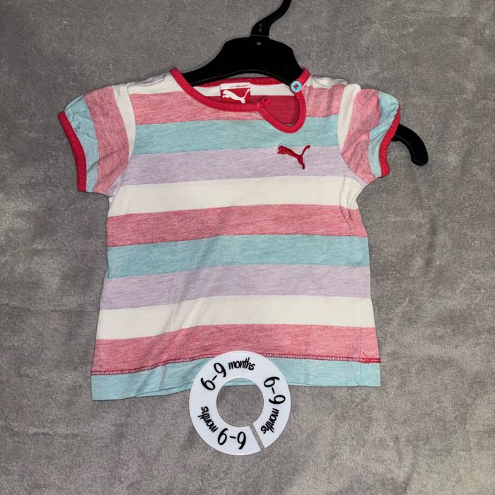 Lot tee shirt bébé fille 6 mois - photo numéro 2