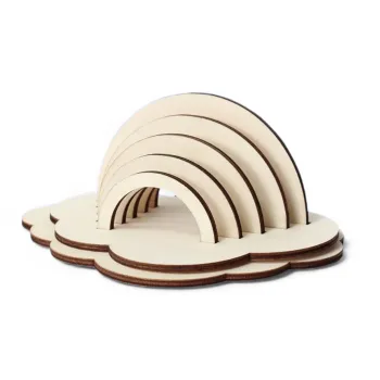Kit d’assemblage Craft & Diy arc-en-ciel bois 10-15 cm Neuf