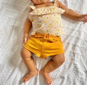 Ensemble short et haut bretelles Kiabi 3 mois