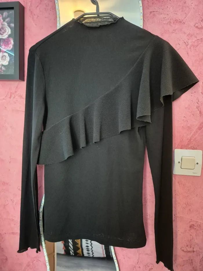 T-shirt manches longues noir Shein