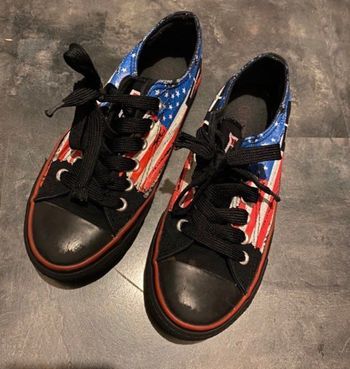 Baskets noir imprimé drapeau américain 35 Freegun