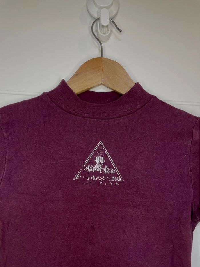 T-shirt manches longues bordeaux - photo numéro 3