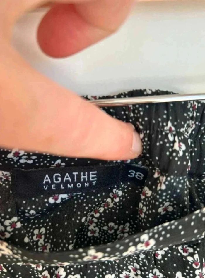 Jupe  noire à  motif - photo numéro 3