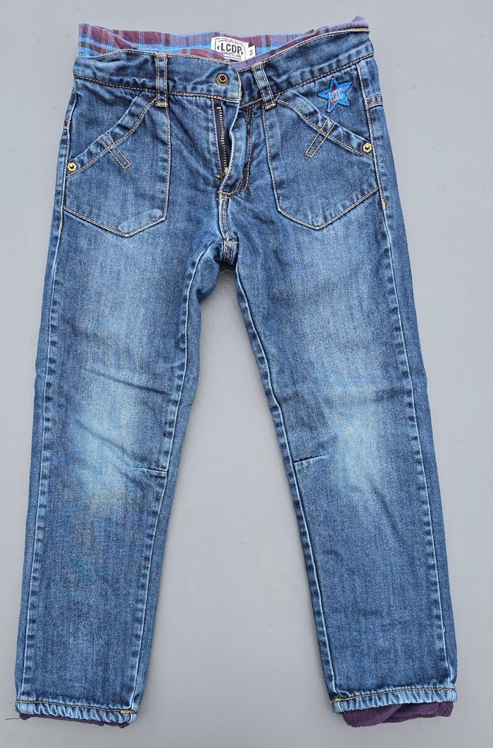 Pantalon jeans doublé 5 ans garcon LCDP