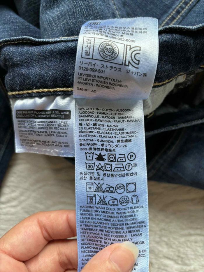Jean Levi’s 511 bleu foncé slim fit homme taille W31 40/42 M/L L32 - photo numéro 8