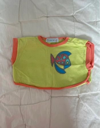 Tee shirt vert et orange