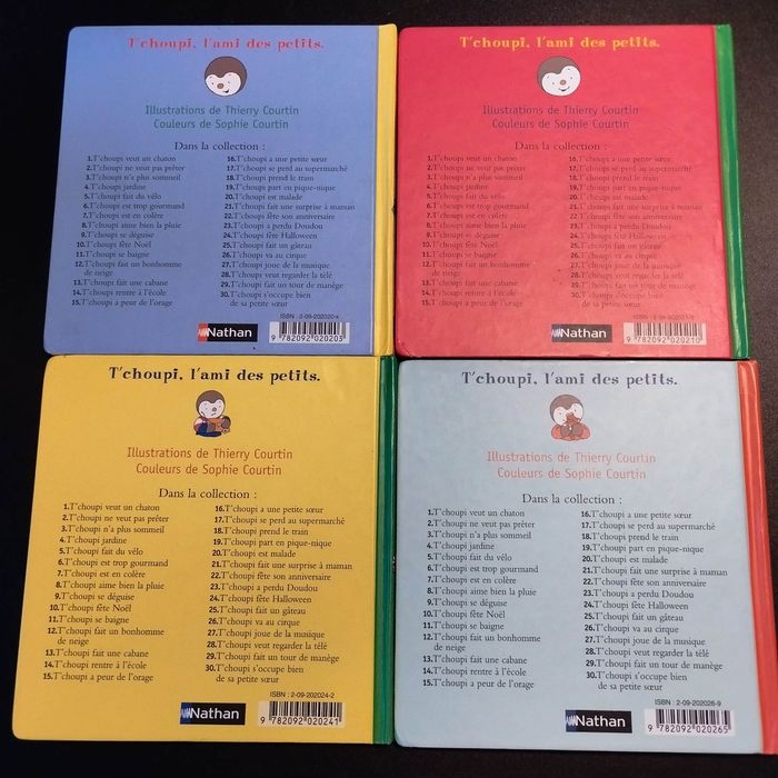 Lot de 4 Livres enfant Nathan T'choupi - photo numéro 2