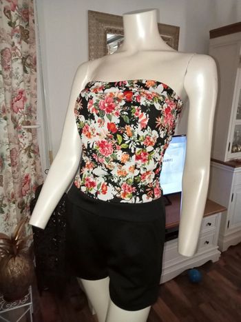 Combi short bustier bicolore by Miss One taille S très bon état 🌸