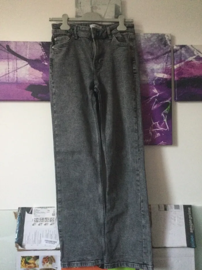 Jean gris Jennifer straight taille 36