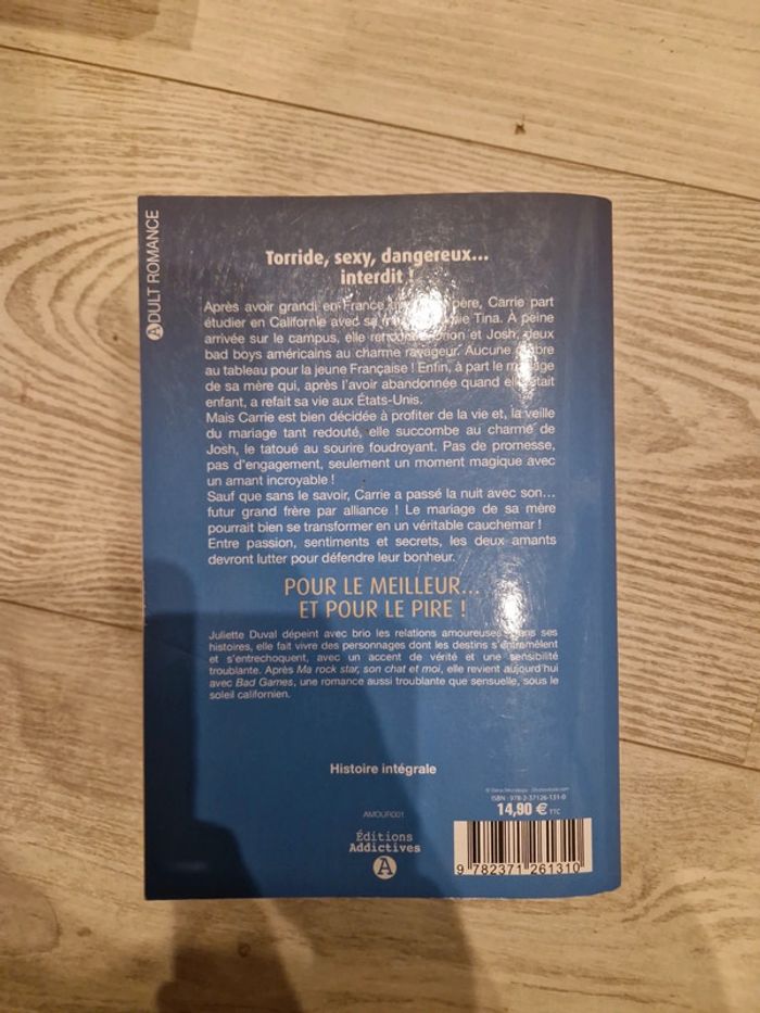 Bad games de Juliette Duval 🌸 New romance édition Addictives - photo numéro 2