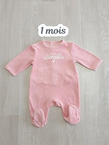Pyjama bébé fille taille 1 mois