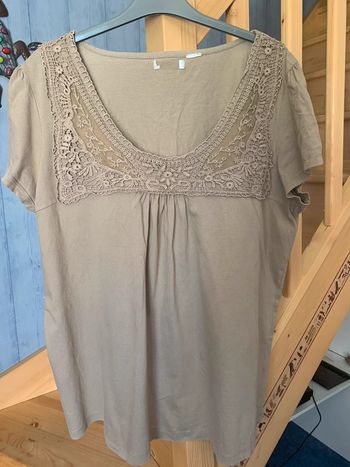 tunique empiècement broderie