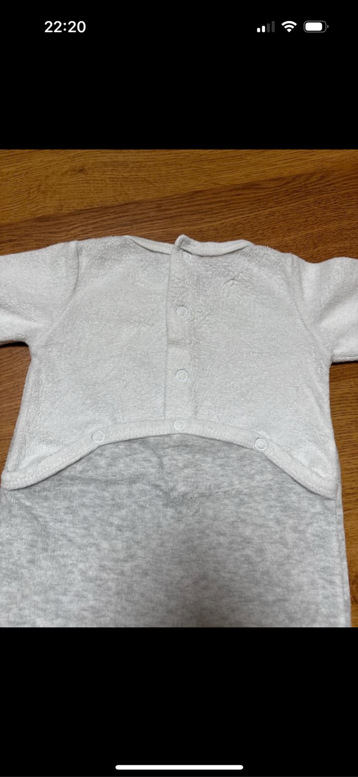 Lot de 2 pyjama une pièce bébé mixte gémo 3 mois - photo numéro 9