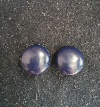 Clips vintage bleus marines