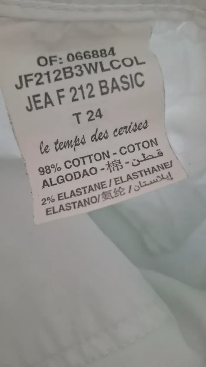 Pantalon slim blanc Le Temps des Cerises 🍒 - photo numéro 5