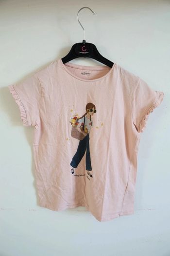 C55 t-shirt rose Verbaudet 12 ans