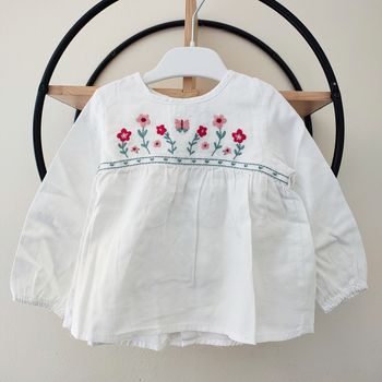 18 mois blouse brodée tex 