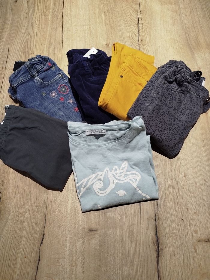 Lot pantalon fille