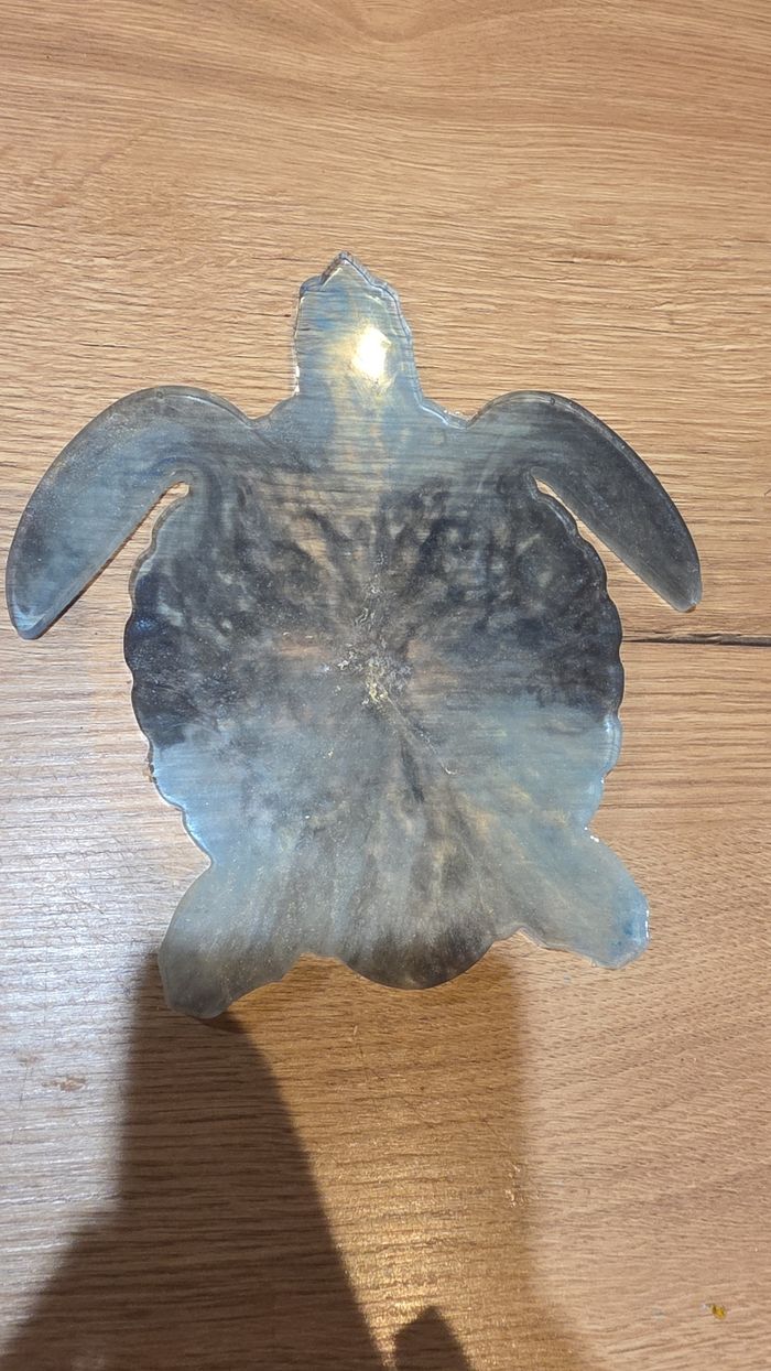 🐢 Dessous de plat tortue en résine – déco originale