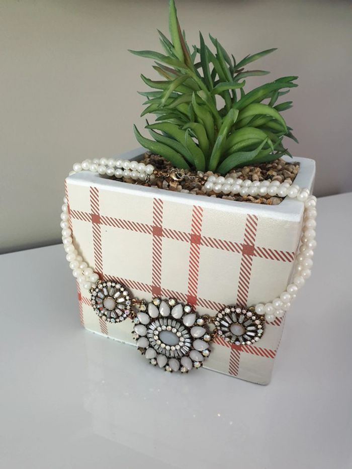 Collier fantaisie perles