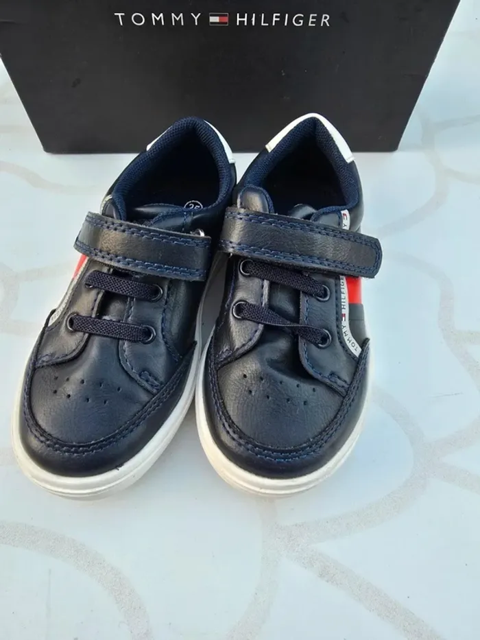 Basket Tommy Hilfiger en cuir - photo numéro 2
