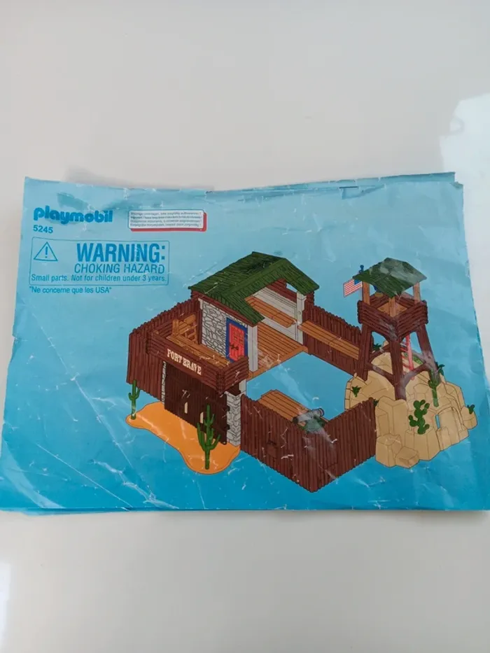 Lot figurines playmobil grand fort western 5245 - photo numéro 12