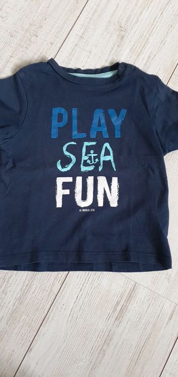 Tee-shirt manches courtes kimbaloo 18 mois