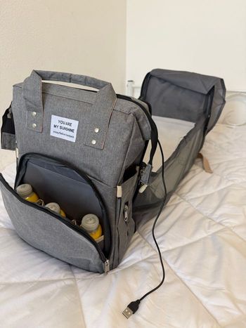 Sac à langer neuf avec lit intégré - 2 en 1