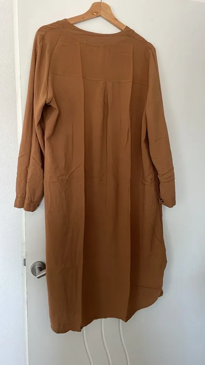 Tunique fluide camel - Style bohème chic - Taille M/L - photo numéro 3