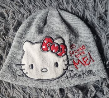 Bonnet gris hello kitty