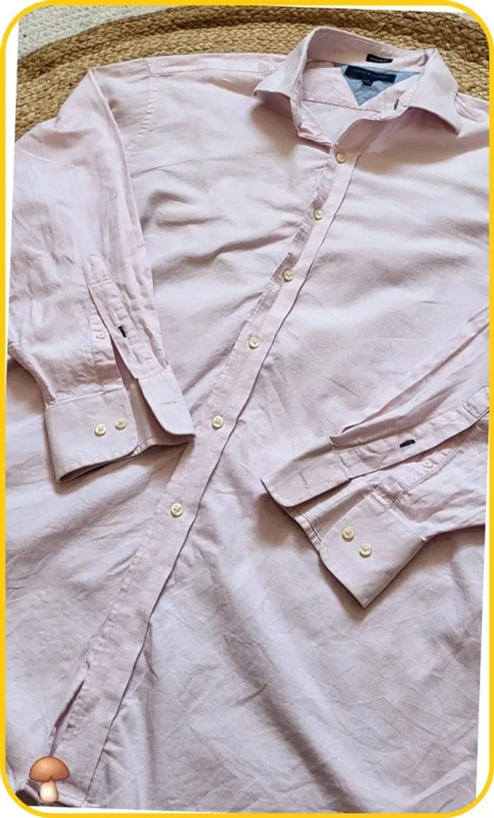 Chemise Tommy Hilfiger Homme XL rose – état satisfaisant - photo numéro 2