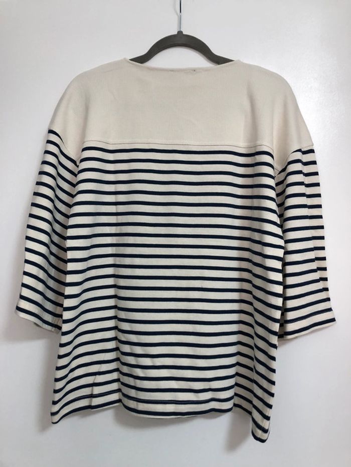 Superbe beau t-shirt heavy à rayures Zara neuf avec étiquette taille S - photo numéro 7