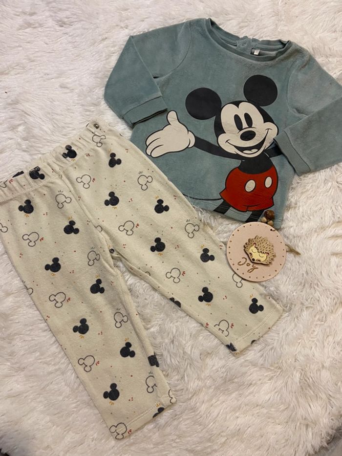 Pyjama deux pièce Mickey sans pied